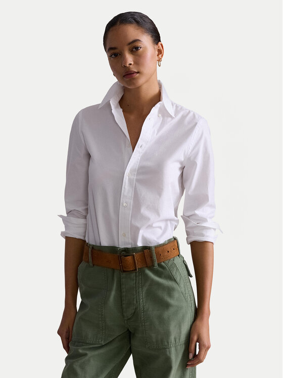 Polo Ralph Lauren Koszula 211941509002 Biały Slim Fit