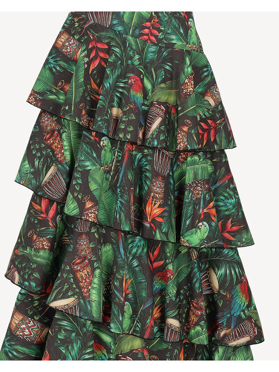 Castellani Castellani Spódnica maxi Spódnica Belisa Zielony Regular Fit