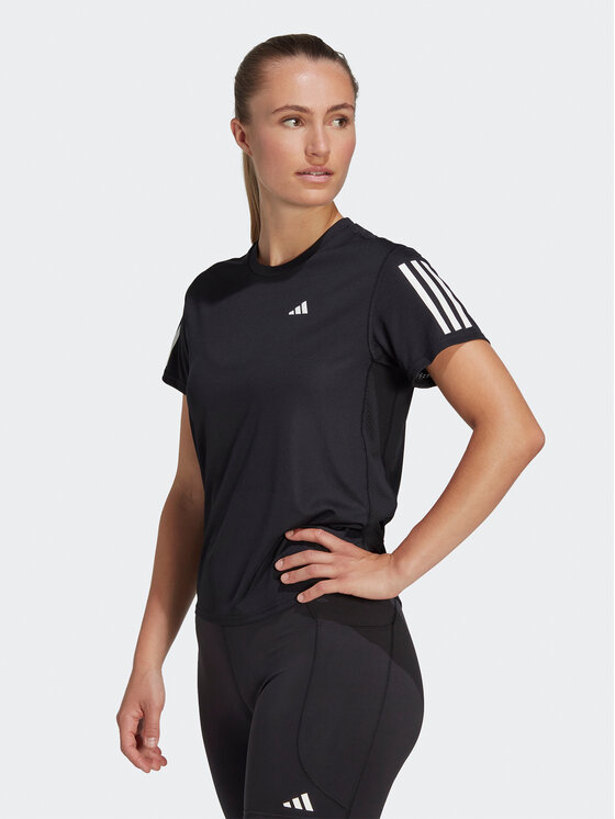 adidas adidas Funkční tričko Own the Run T-Shirt IC5188 Černá Regular Fit