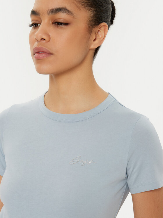BOSS BOSS T-krekls C_Elogo 50535322 Zils Regular Fit