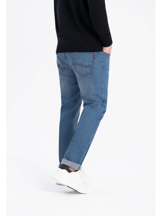 Volcano Volcano Jeansy D-LEON 43 Niebieski Regular Fit