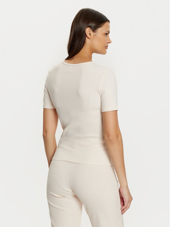 Guess Guess Póló V5RI04 KCLH0 Ekru Regular Fit