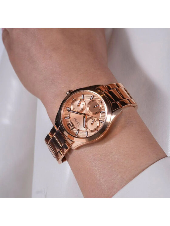 Guess Guess Hodinky GW0760L3 Růžové zlato