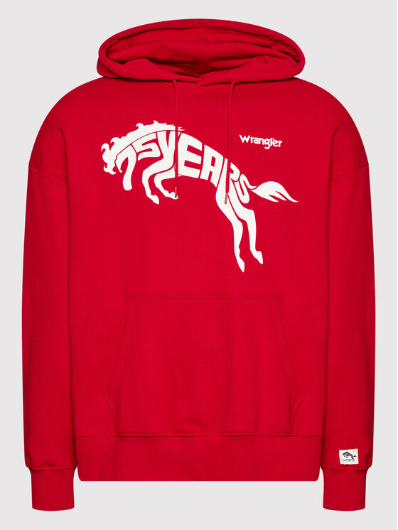 Wrangler Wrangler Felpa 75th Anni W645HTXCJ 112146185 Rosso Regular Fit