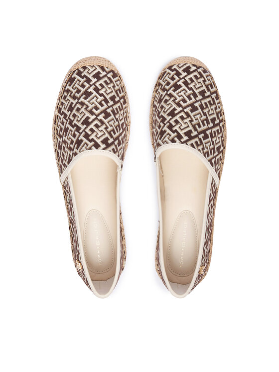 Tommy Hilfiger Tommy Hilfiger Espadrillid Th Monogram Jacquard FW0FW09501 Pruun
