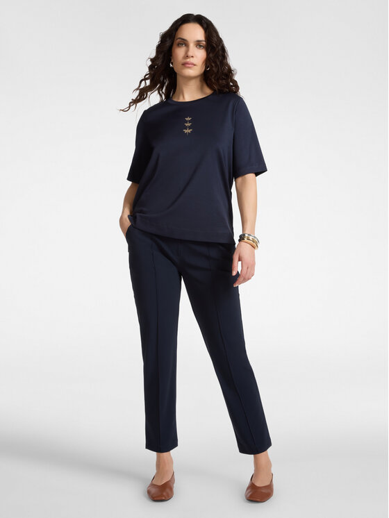 Elena Mirò Elena Mirò Spodnie materiałowe P075Z000164N034 Niebieski Regular Fit