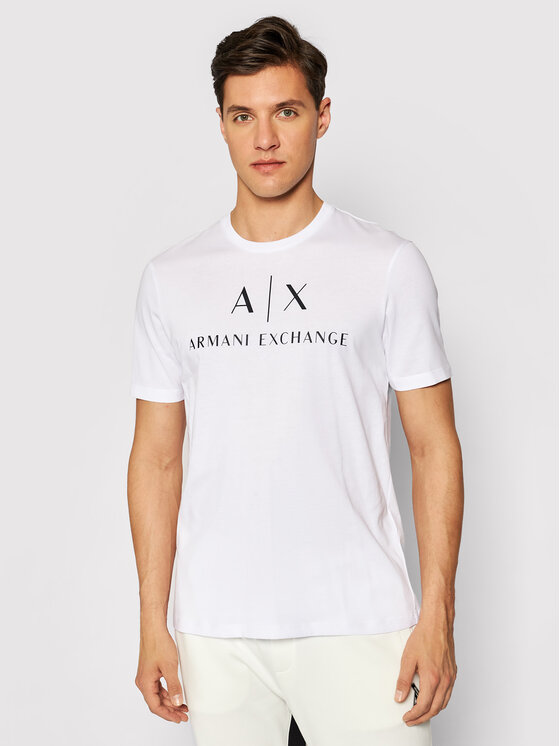 Armani Exchange T-krekls 8NZTCJ Z8H4Z 1100 Balts Slim Fit