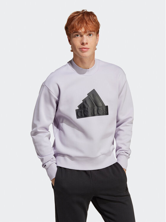 adidas adidas Jopa Future Icons Badge of Sport Crew Sweatshirt IC3743 Vijolična Regular Fit