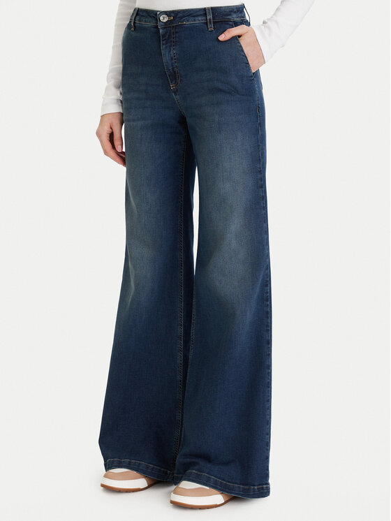 ViCOLO ViCOLO Jeansy DF5103 Modrá Wide Leg