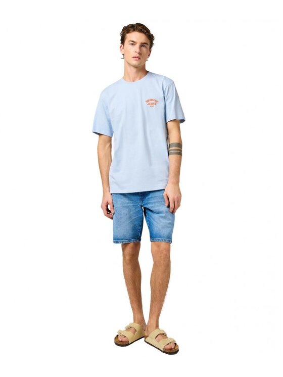 Wrangler Wrangler T-shirt SMALL LOGO TEE Blu Regular Fit