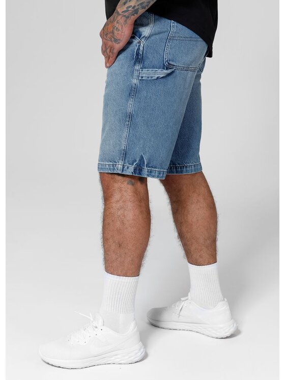 PITBULL PITBULL Szorty jeansowe Carpenter Niebieski Regular Fit