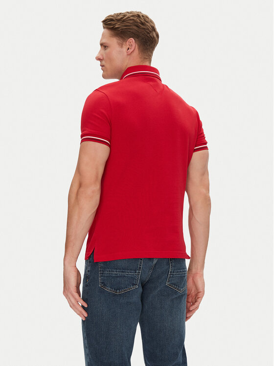 Tommy Hilfiger Tommy Hilfiger Polo Seasonal MW0MW39993 Crvena Slim Fit