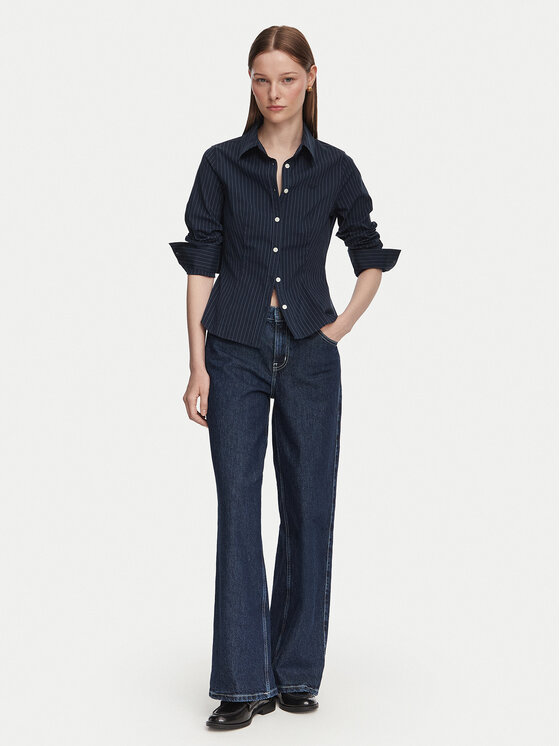 Guess Jeans Guess Jeans Košeľa W6YH11 W2835 Tmavomodrá Slim Fit