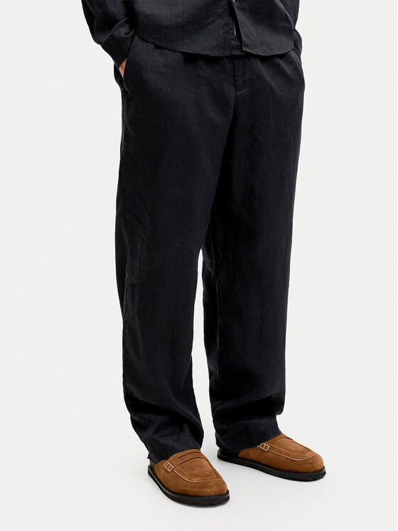 Jack & Jones Jack & Jones Chino hlače St. Karl 12253120 Črna Loose Leg