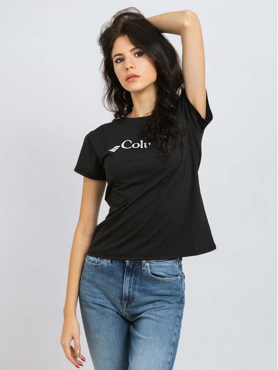 Columbia Columbia T-Shirt EL2191-011 R. S Czarny Regular Fit