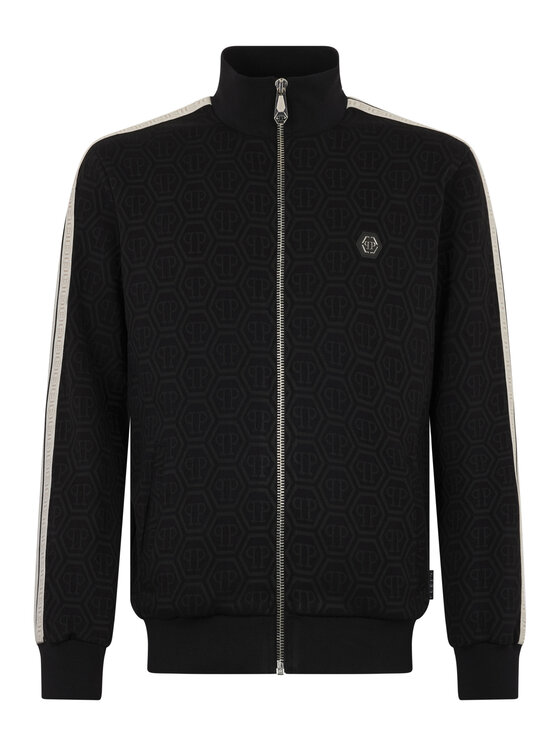 PHILIPP PLEIN PHILIPP PLEIN Bluza 28965 Czarny Jegging Fit