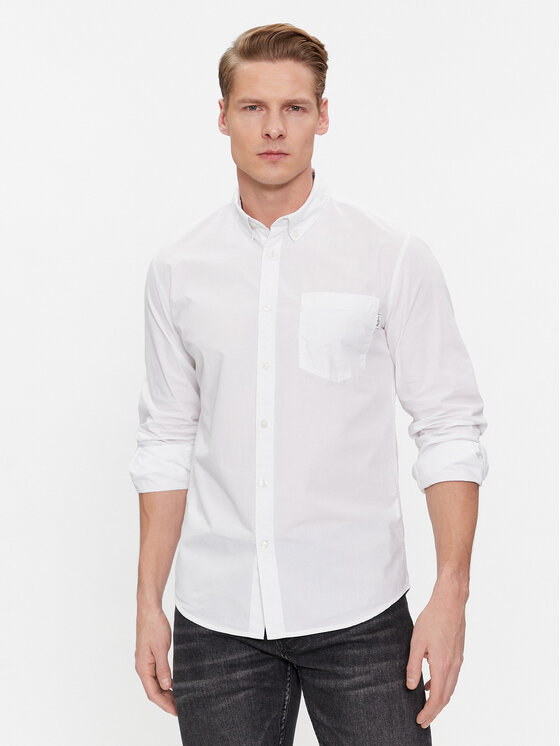 Pepe Jeans Košeľa Prince PM308270 Biela Regular Fit