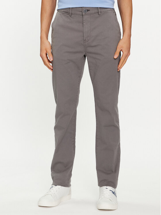 Napapijri Chino nohavice Puyo NP0A4H1F Sivá Slim Fit