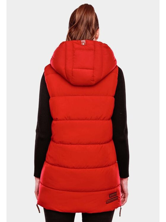 Navahoo Navahoo Bezrękawnik Madilynaa Czerwony Casual Fit