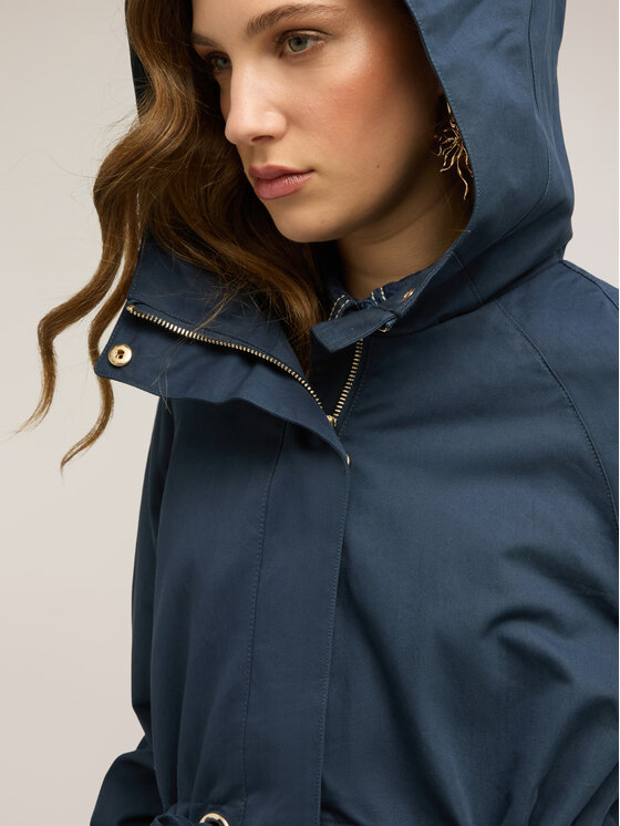 Motivi Motivi Cappotto invernale R005W100176N034 Blu Slim Fit