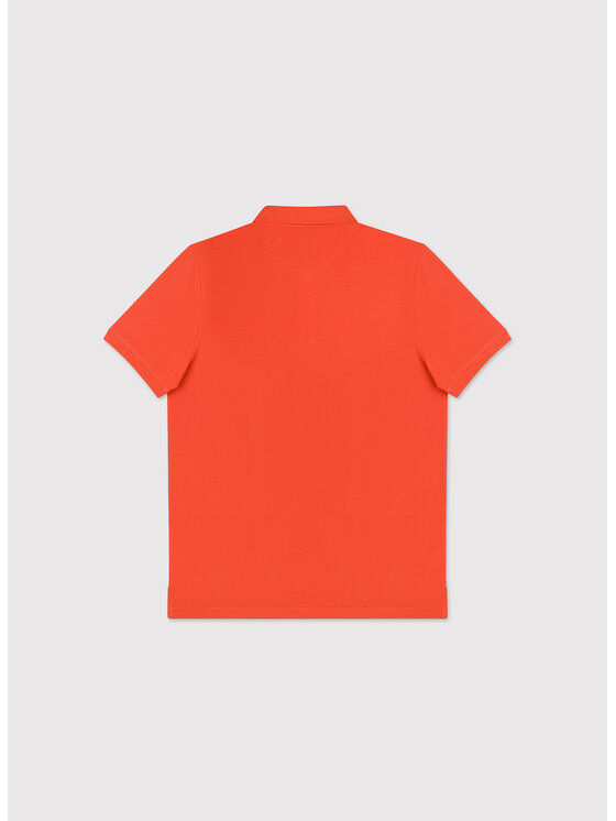 Pako Lorente Pako Lorente Polo P26SF-TX-003 Pomarańczowy Classic Fit