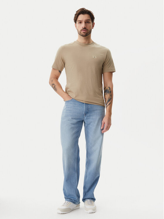 Calvin Klein Jeans Calvin Klein Jeans Majica J30J327100 Bež Regular Fit