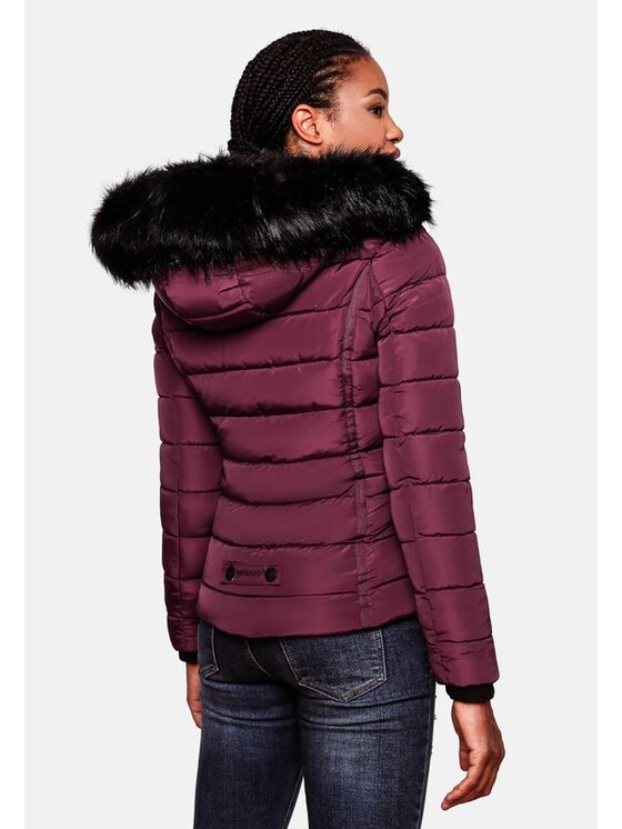 Navahoo Navahoo Kurtka zimowa Miamor Bordowy Casual Fit