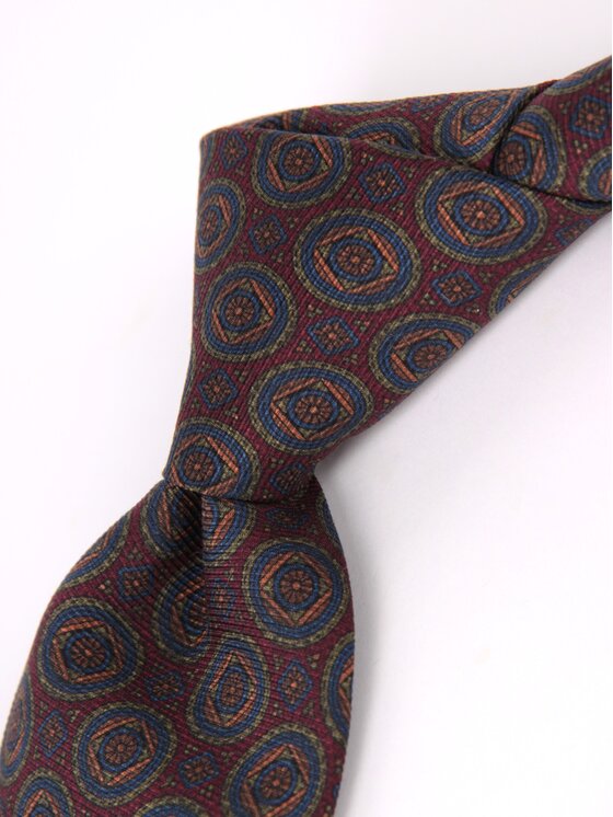 ELSNER ELSNER Γραβάτα JEDWAB ŻAKARD A1126 Μπορντό