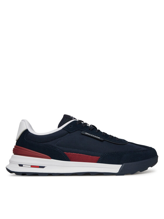 Tommy Hilfiger Tommy Hilfiger Sneakersy Retro Runner Nylon Mix FM0FM05523 Granatowy