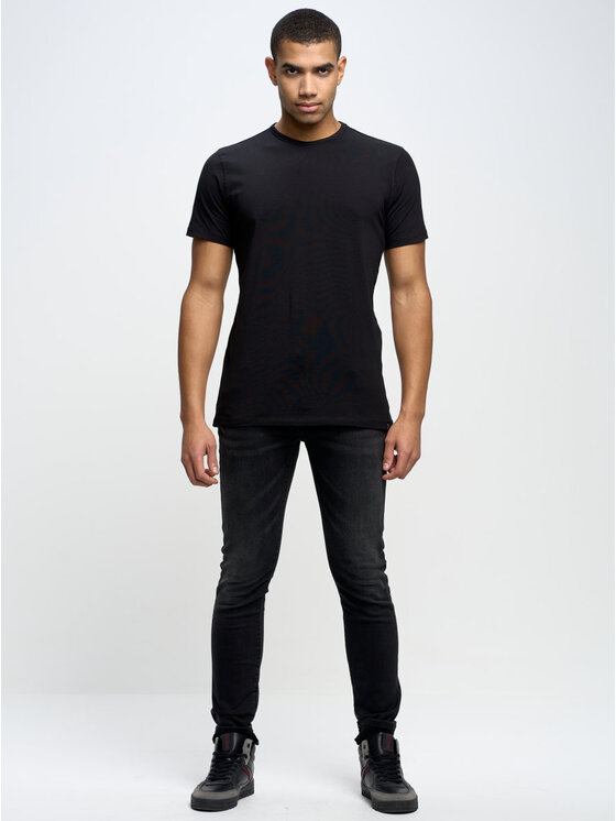 BIG STAR BIG STAR T-Shirt supiclassic_906 Czarny Slim Fit