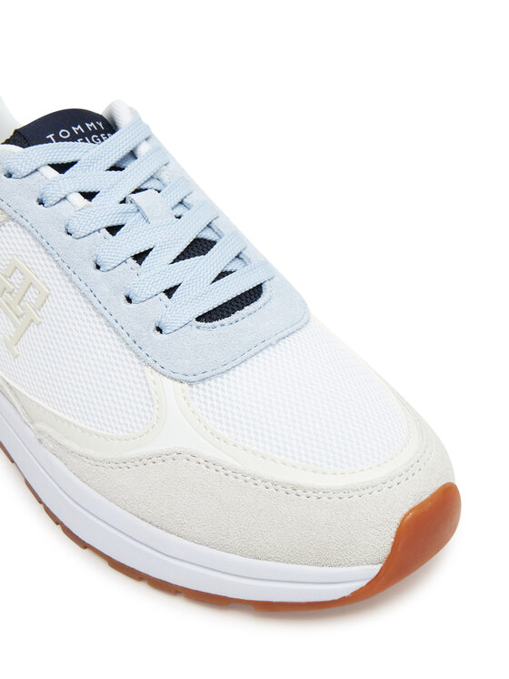 Tommy Hilfiger Tommy Hilfiger Laisvalaikio batai Casual Fashion Runner Mix FW0FW08324 Balta