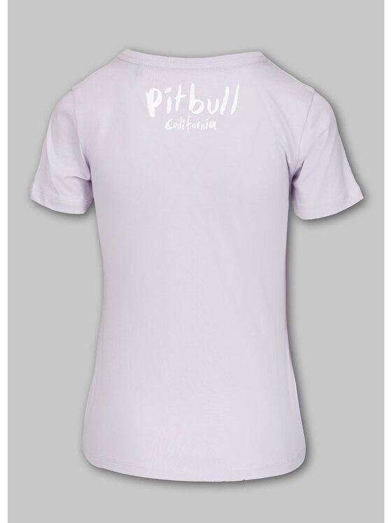 PITBULL PITBULL T-Shirt Koszulka damska WATERCOLOR XL Fioletowy Regular Fit