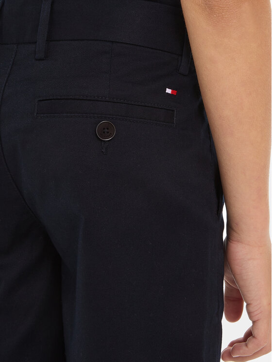 Tommy Hilfiger Tommy Hilfiger Bavlnené šortky 1985 KB0KB08704 Tmavomodrá Regular Fit