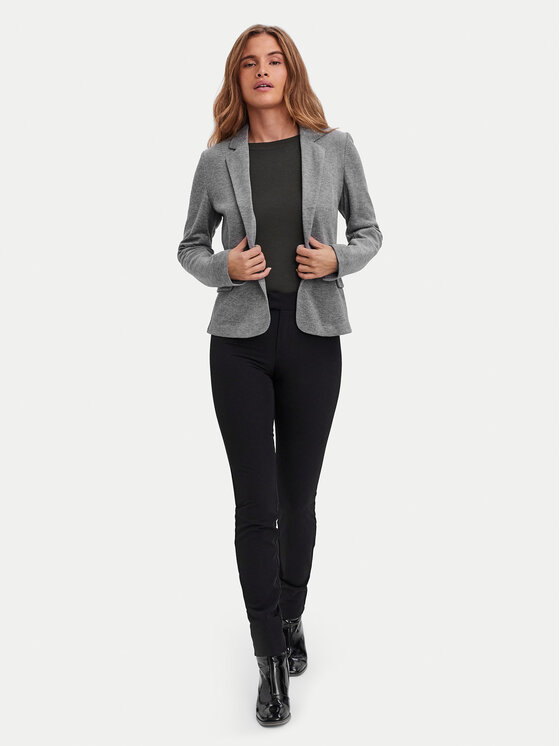 Vero Moda Vero Moda Marynarka Julia 10154123 Szary Regular Fit