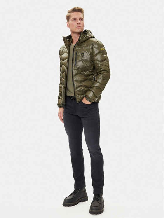 Blauer Blauer Pernata jakna 25WBLUC03074006355 Zelena Regular Fit