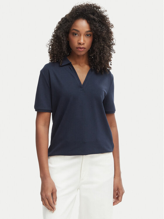 Tommy Hilfiger Tricou polo WW0WW48720 Bleumarin Relaxed Fit