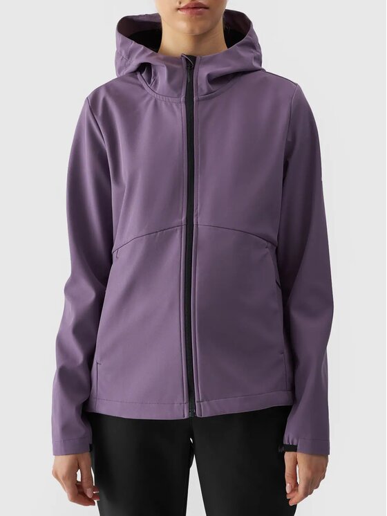 4F 4F Μπουφάν Softshell 4FWAW24TSOFF285-50S Μωβ Regular Fit