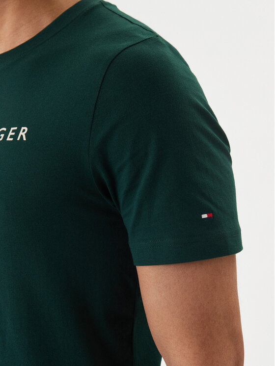Tommy Hilfiger Tommy Hilfiger Tričko Brand Love MW0MW42365 Zelená Regular Fit