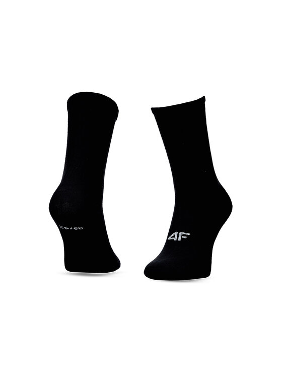 4F 4F Dlouhé ponožky MIDSHOP ACCESSORIES Černá