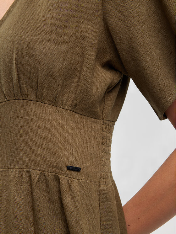 BIG STAR BIG STAR Sukienka codzienna VICTORINE Zielony Tapered Fit