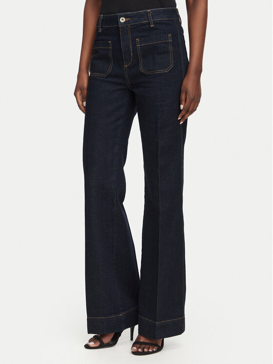 Liu Jo Liu Jo Jeansy UF6196 D4854 Tmavomodrá Flare Fit