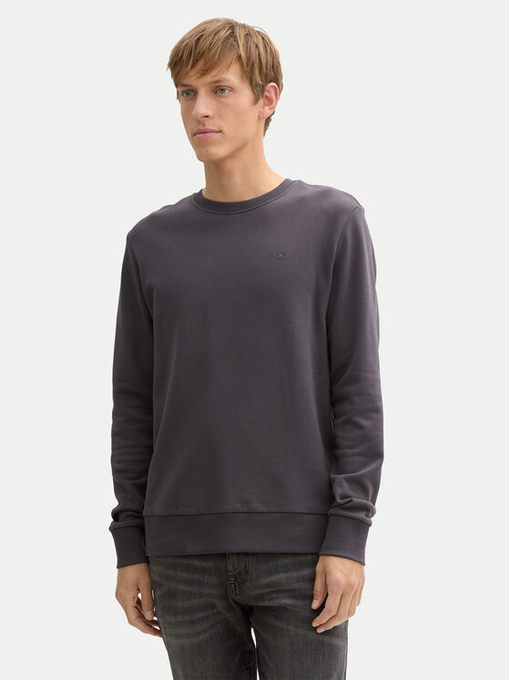 Tom Tailor Mikina 1045939 Sivá Regular Fit