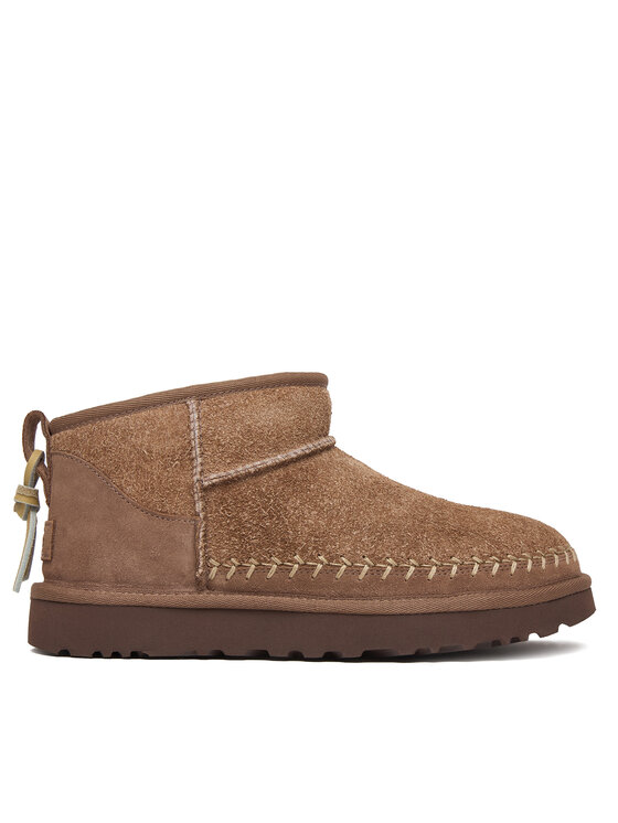 Ugg Ugg Μπότες Χιονιού W Classic Ultra Mini Biarritz 1171538 Μπεζ