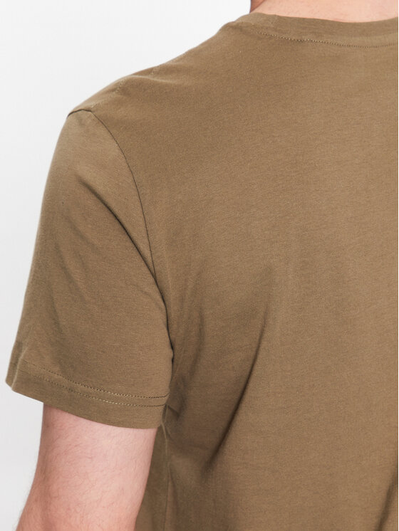 Mustang Mustang T-shirt Alex 1013221 Verde Regular Fit