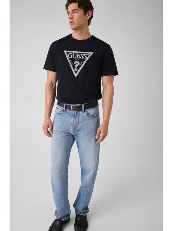 Guess Guess T-Shirt 183289 Černá Classic Fit