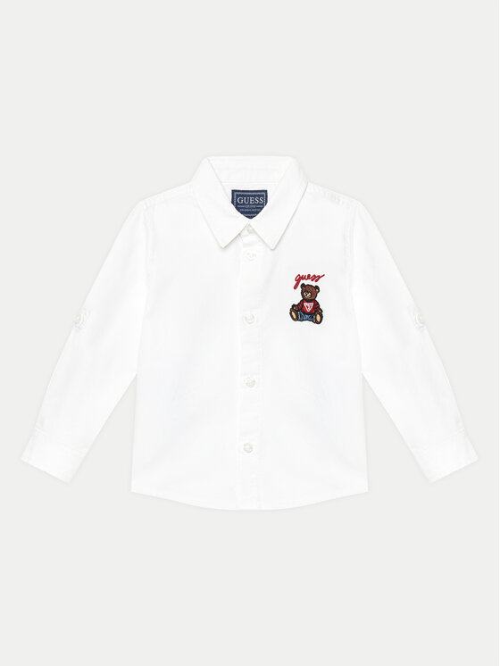 Guess Košeľa I5RH00 W9CL0 Biela Regular Fit