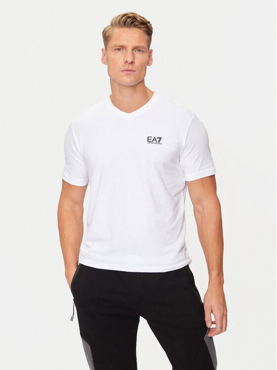 EA7 Emporio Armani EA7 Emporio Armani Tricou 8NPT27 PJVQZ 1100 Alb Regular Fit
