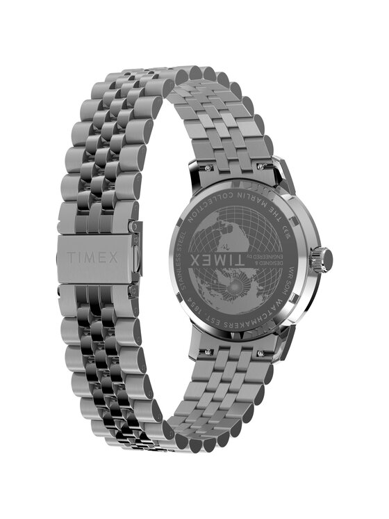 Timex Timex Zegarek TW2Y84100 Srebrny