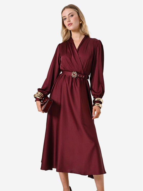 Rinascimento Rinascimento Abito da sera cfc0125426003 Bordeaux Regular Fit