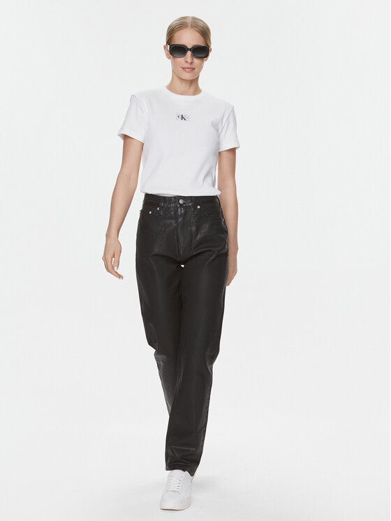 Calvin Klein Jeans Calvin Klein Jeans Тишърт J20J222687 Бял Regular Fit